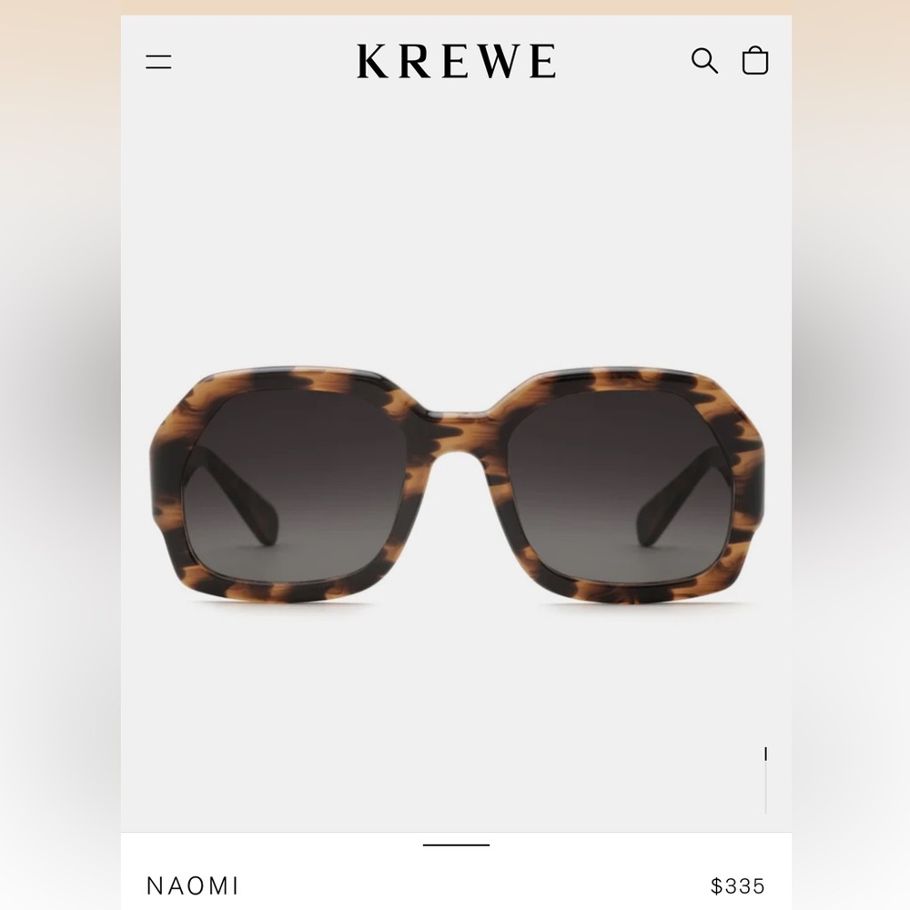 KREWE Naomi Tortoise Sunglasses